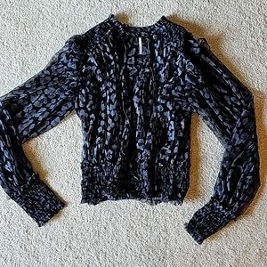 Free People chiffon top